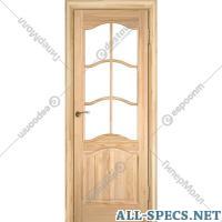 Массив сосны Porta "Massive" pino Modello №7 ДО Non dipinto, 200х70 centimetro